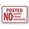 Signmission 18 in Height, 0.12 in Width, Aluminum, A-1218 No Hunting - PostNoHu, A-1218 No Hunting - PostNoHu A-1218 No Hunting - PostNoHu - alternate 1